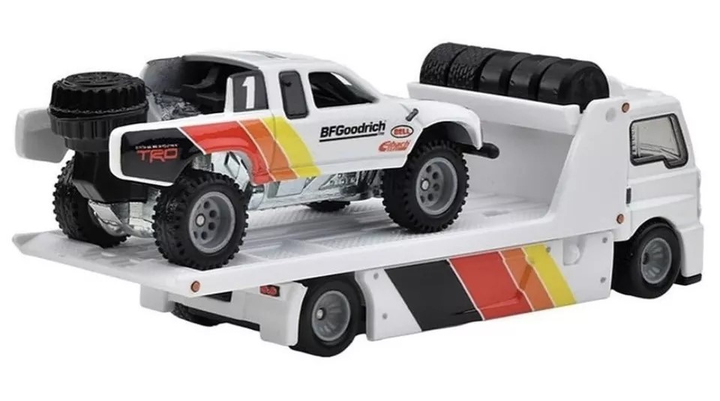 Машинка Mattel Hot Wheels Premium Car Culture Team Transport Fleet Street & Toyota Off-Road Truck #71 1:64 HRV39 (0194735186273) - зображення 4