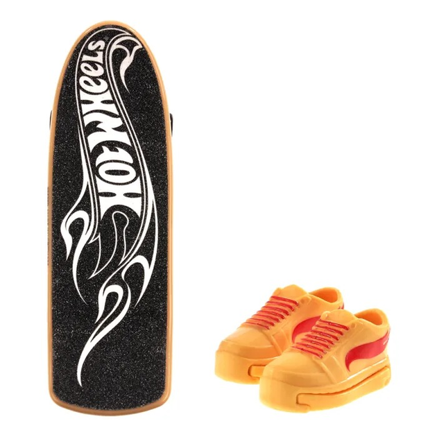 Іграшковий набір Hot Wheels Скейтборд Claim to flame + взуття для керування пальцями HVJ78 (0194735205912) - зображення 3