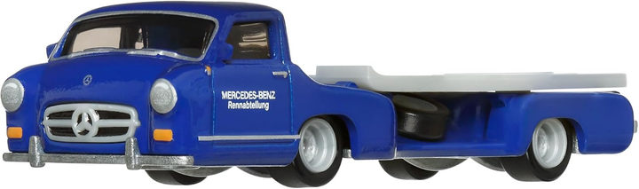 Машинка Mattel Hot Wheels Premium Car Culture Team Transport Mercedes-Benz 300SL & Mercedes-Benz '55 Blaues Wunder #70 1:64 HRV48 (0194735186242) - зображення 6
