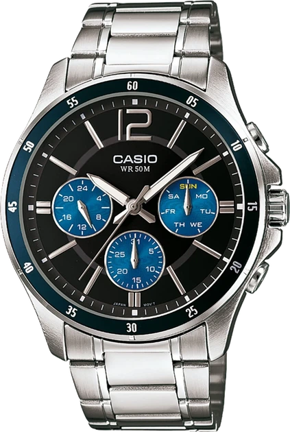 Годинник Casio TIMELESS COLLECTION MTP-1374PD-2AVEF - Фото 1 Годинник Casio TIMELESS COLLECTION MTP-1374PD-2AVEF - зображення 1