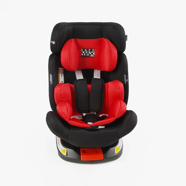 Автокресло детское универсальное Joy Isofix SafeMax SF-92103 группа 1-2-3 (9-36 кг) Красный с Черным - изображение 2