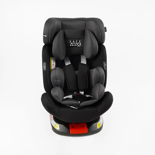 Автокресло детское универсальное Joy Isofix SafeMax SF-62860 группа 1-2-3 (9-36 кг) Серый с Темно-серым - изображение 2
