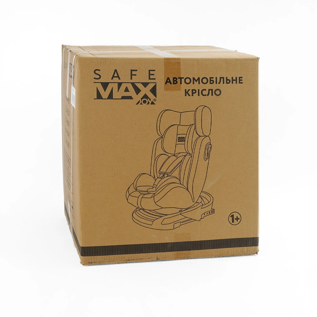 Автокресло детское универсальное Joy Isofix SafeMax SF-86230 группа 1-2-3 (9-36 кг) Серый с черным - изображение 7