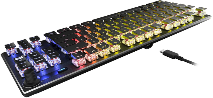Klawiatura przewodowa Turtle Beach Vulcan TKL AIMO Titan Red Linear USB Black (0731855220021) - obraz 3