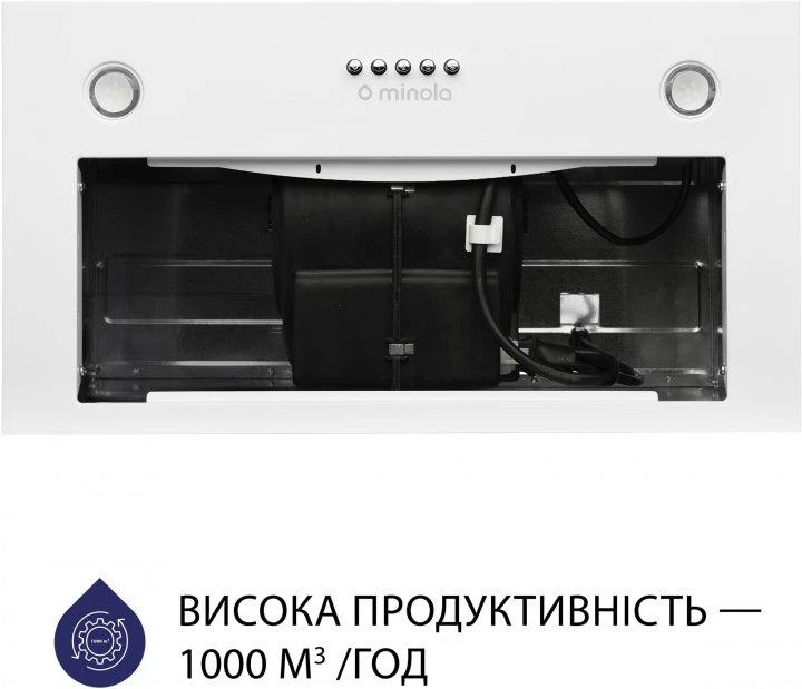 Вытяжка Minola HBI 5627 WH 1000 LED - изображение 3