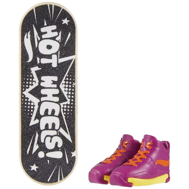 Zestaw zabawkowy Hot Wheels Deskorolka WHAMMIN' WHEELS + buty do jazdy palcami HVK08 (0194735205806) - obraz 3