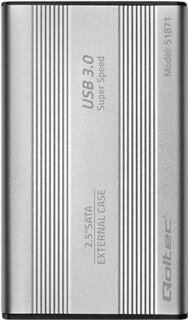 Зовнішня кишеня Qoltec SATAIII 2.5" USB-A 3.0 2TB Gray (5901878518718) - зображення 3