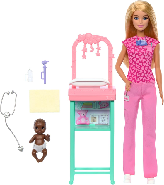 Lalka Mattel Barbie Lekarz Pediatra JCR72 (0194735275274) - obraz 4