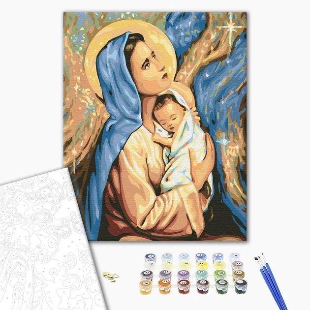 Картина по номерам Мария и Иисус 40х50 см Brushme BS24165 - изображение 2