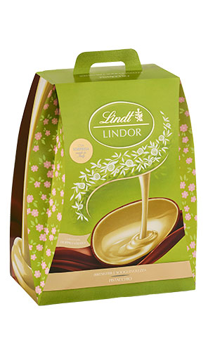 Пасхальное шоколадное яйцо Lindt фисташка молочный шоколад с сюрпризом 360г - изображение 2