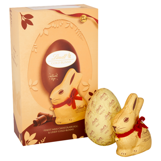 Пасхальное яйцо Lindt Gold bunny молочно-шоколадное 195г. - изображение 2