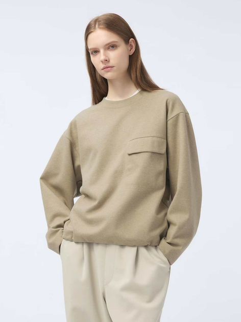 Джемпер жіночий Uniqlo 663180903 M Бежевий від Rozetka на платформі USKIDKA Акція на Джемпер жіночий Uniqlo 663180903 M Бежевий від Rozetka