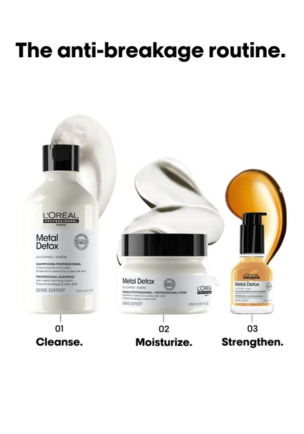 Маска для волос L'Oreal Paris Serie Expert Metal Detox Anti-deposit Protector 500 мл (0000030163478) - Фото 7 Маска для волос L'Oreal Paris Serie Expert Metal Detox Anti-deposit Protector 500 мл (0000030163478) - изображение 7