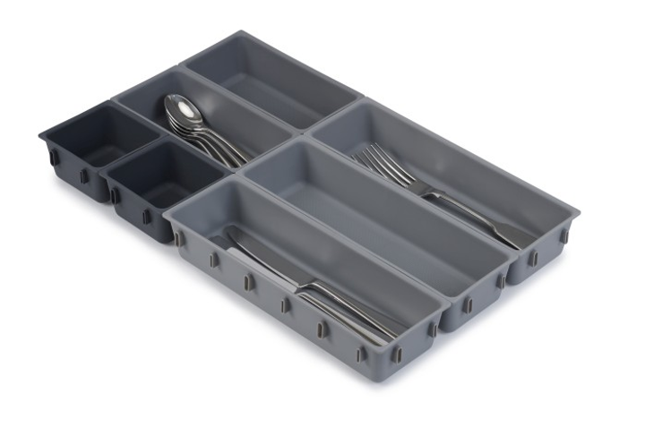 Modułowy organizer do szuflady Joseph Joseph Blox 7 elementów Szary (5028420003901) - obraz 7