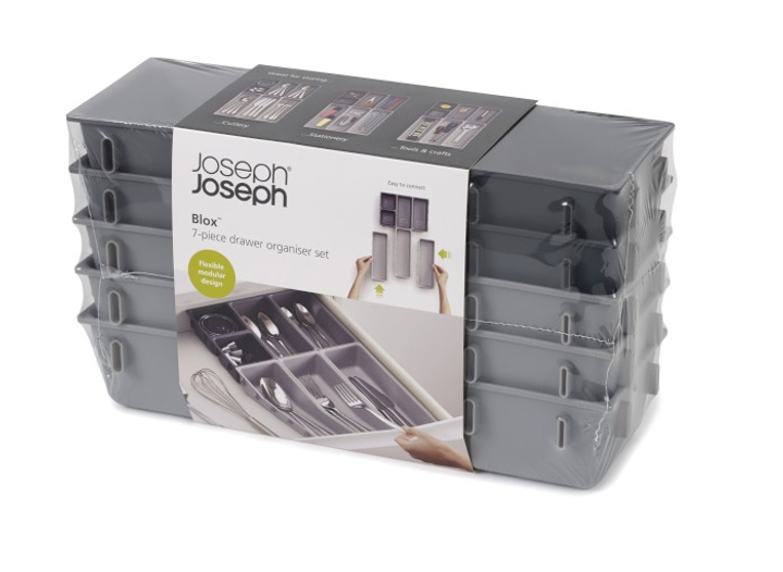 Modułowy organizer do szuflady Joseph Joseph Blox 7 elementów Szary (5028420003901) - obraz 13