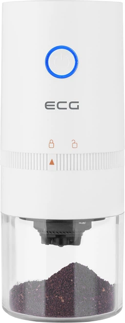 Кофемолка аккумуляторная ECG KM 150 Minimo White для измельчения кофейных зерен - изображение 4