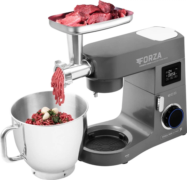 Кухонный комбайн с насадками и мясорубкой ECG FORZA 7800 Ultimo Scuro - Фото 13 Кухонный комбайн с насадками и мясорубкой ECG FORZA 7800 Ultimo Scuro - изображение 13
