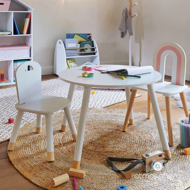 Krzesło dziecięce Atmosphera for kids 50 x 28 x 28 cm White (3560238909119) - obraz 7