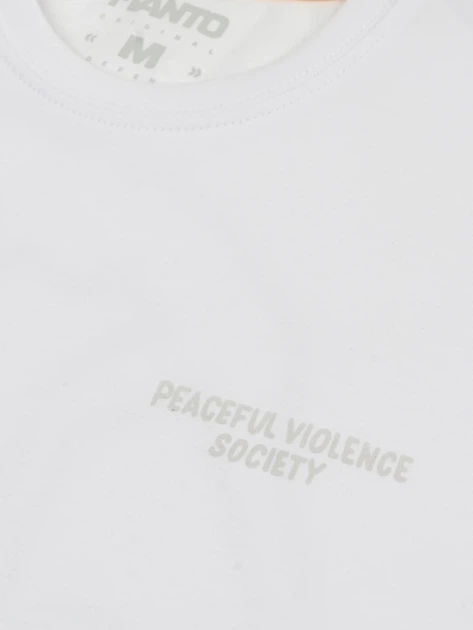 Футболка MANTO t-shirt SOCIETY 25 White XL - изображение 4
