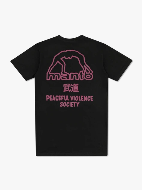 Футболка MANTO t-shirt SOCIETY 25 black onyx M - изображение 2