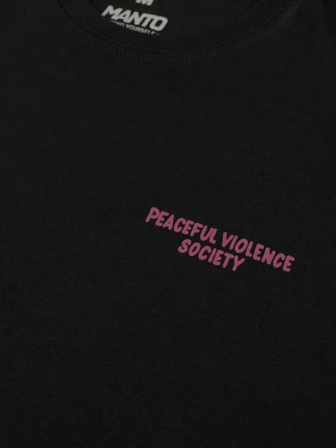 Футболка MANTO t-shirt SOCIETY 25 black onyx M - изображение 3