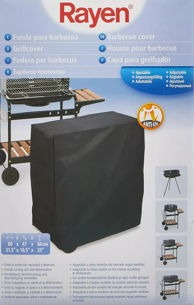 Pokrowiec na grilla Rayen 80 x 47 x 84 cm (8413980002377) - obraz 4