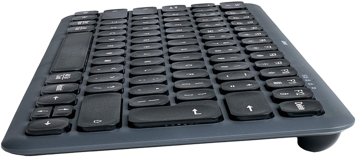 Клавіатура бездротова Hama Multi-Device WK-500 Wireless/Bluetooth Black-Grey (4047443524287) - зображення 4