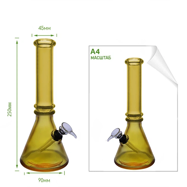 Бонг Для Курения Стекло “Rings Beaker Bong Orange” - Фото 2 Бонг Для Курения Стекло “Rings Beaker Bong Orange” - изображение 2