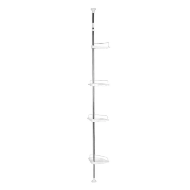 Кутова полиця для ванної кімнати Multi Corner Shelf GY-188 4 яруси етажерка у ванну - Фото 4 Кутова полиця для ванної кімнати Multi Corner Shelf GY-188 4 яруси етажерка у ванну - зображення 4