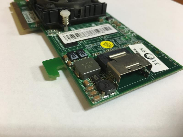 RAID-контролер ARECA ARC-1222-SAS, PCI-e x8, 256mb, 3GB/S, 1x SFF-8087 (mini SAS), низькопроф. Б/В - зображення 3