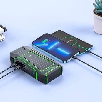 Пускозарядные устройства Hoco QS1 power bank 10000mAh для авто, черный (QS1) - изображение 5
