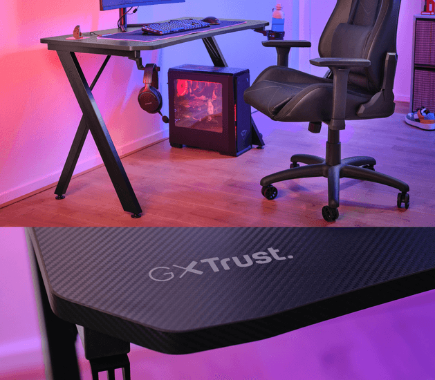 Комп'ютерний стіл Trust GXT700 Omnius Чорний (TR25420) - зображення 9