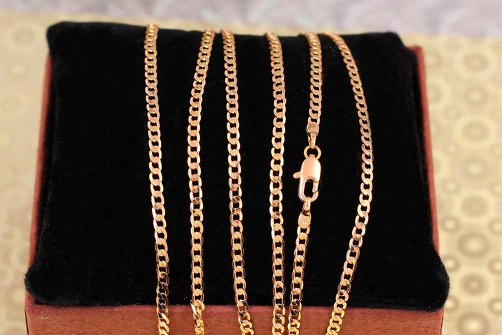 Цепь Xuping Jewelry панцирная с квадратными звеньями 55 см 2 мм золотистая - Фото 1 Цепь Xuping Jewelry панцирная с квадратными звеньями 55 см 2 мм золотистая - изображение 1