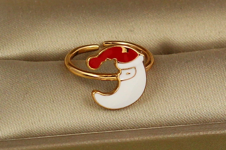 Кольцо Xuping Jewelry детское раздвижное месяц р14 и больше золотистое - Фото 1 Кольцо Xuping Jewelry детское раздвижное месяц р14 и больше золотистое - изображение 1