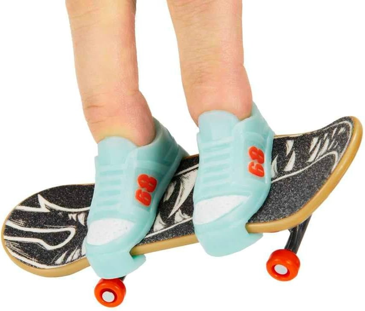 Іграшковий набір Hot Wheels Скейтборд T- Rex & Roll + взуття для керування пальцями HGT60 (0194735057504) - зображення 5