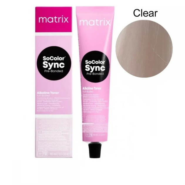 Крем-краска для волос без аммиака Matrix Color Sync CLEAR Прозрачный 90 мл - Фото 2 Крем-краска для волос без аммиака Matrix Color Sync CLEAR Прозрачный 90 мл - изображение 2