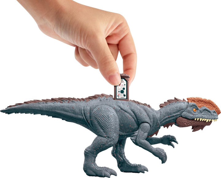 Figurka dinozaura Mattel Jurassic World Chaos Theory Epic Evolution Strike Attack Monolophosaurus HTK64 (0194735192311) - obraz 6