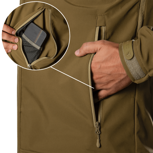 Куртка Camotec Stalker SoftShell Койот (7346), XXXXL - изображение 7