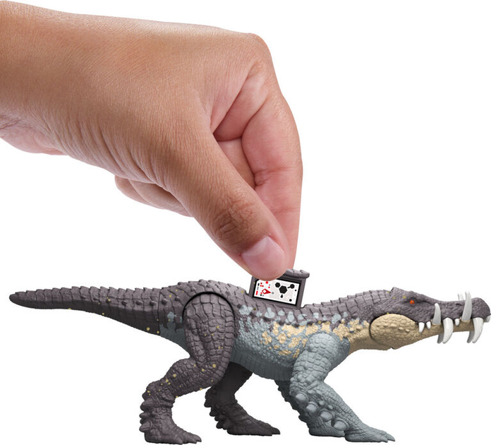 Figurka dinozaura Mattel Jurassic World Epic Evolution Strike Attack Kaprosuchus HTK61 (0194735192274) - obraz 6