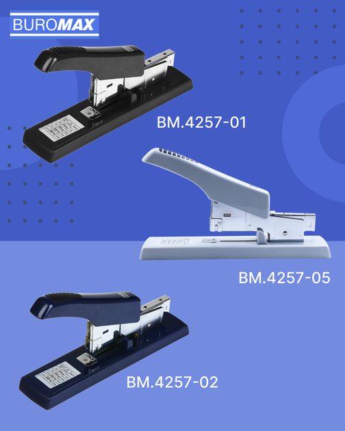 Степлер Buromax №23 100 листов Черный (BM.4286-01) - изображение 4
