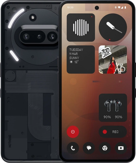 Смартфон Nothing Phone (3a) 12/256GB Black – фото, відгуки
