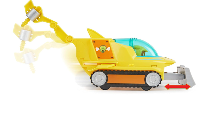 Машинка Щенячий Патруль Кріпиш Paw Patrol Aqua Pups Rubble Shark Spin Master 6066418 - зображення 6
