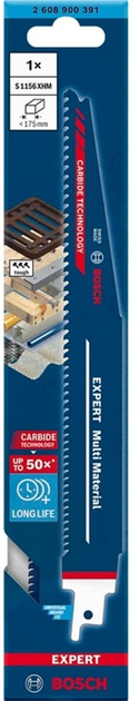 Zestaw brzeszczotów do piły szablastej Bosch Expert Multi Material S 1156 XHM + czapka Expert 3 szt. (061599765M) - obraz 3