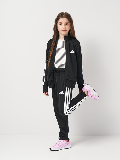Детский спортивный костюм (толстовка + штаны) Adidas J 3S Tr Ts 205 JD6502 122-128 см Черный/Белый (4067901510522) - изображение 1