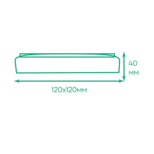 Накладной светодиодный светильник Ardero AL709ARD 18W 1800Лм 5000К 120x120x40 мм IP40 - изображение 8