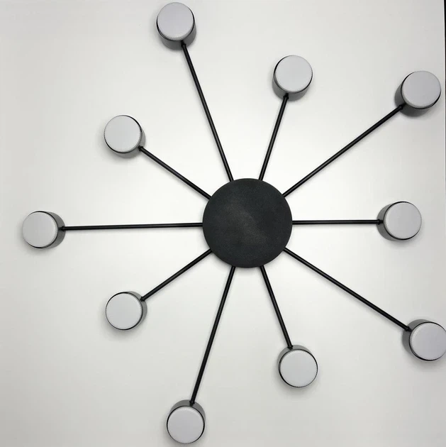 Люстра RAY SLIM 10xGX53 BLACK LUMINARIA 220V IP20 (потолочный светильник под сменные LED лампы) - изображение 3