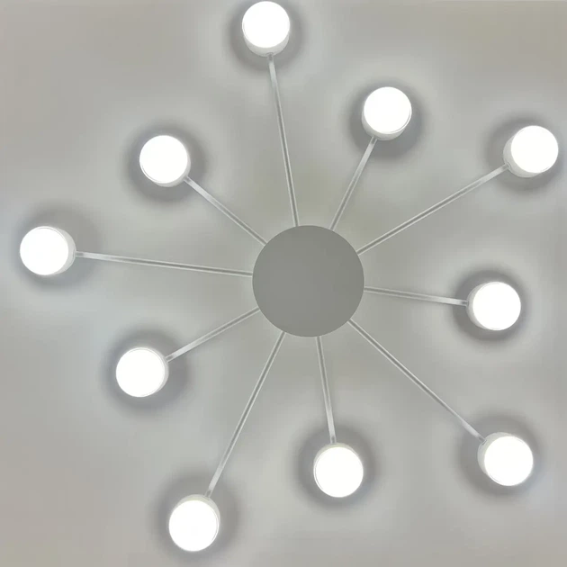 Люстра RAY SLIM 10xGX53 WHITE LUMINARIA 220V IP20 (потолочный светильник под сменные LED лампы) - изображение 2