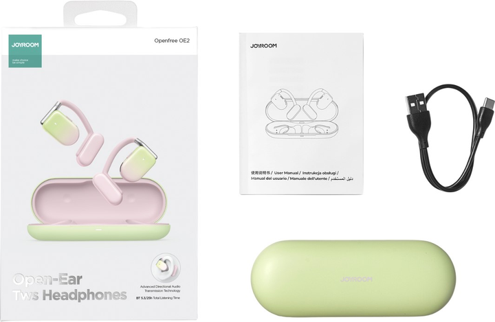 Навушники JOYROOM Openfree JR-OE2 Pink (6956116779313) - зображення 7