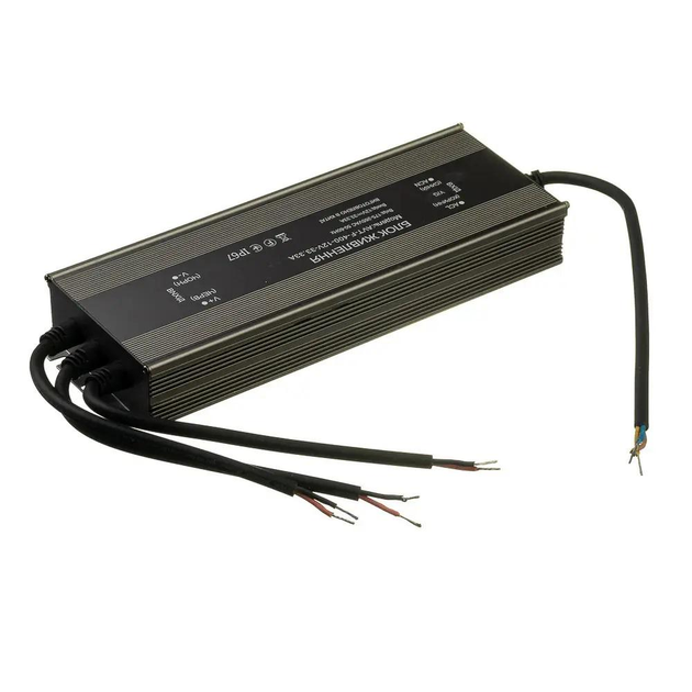 Блок живлення герметичний 12V 400W AVT-F-400-12V-33.3A 12В 400Вт IP67 (для світлодіодних стрічок, модулів, лінійок) - зображення 5