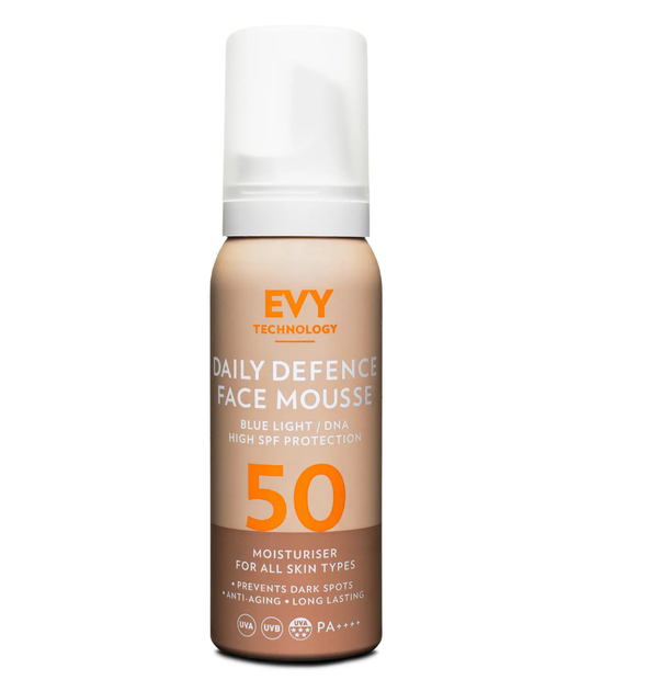 Ежедневный защитный мусс для лица Evy Technology Daily UV Face Mousse SPF 50, 75 мл - Фото 1 Ежедневный защитный мусс для лица Evy Technology Daily UV Face Mousse SPF 50, 75 мл - изображение 1